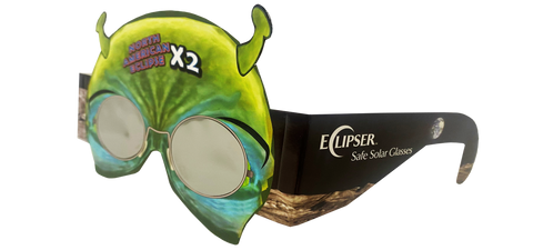The Green Alien Eclipse Glasses