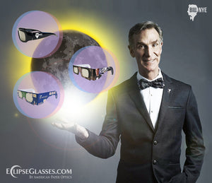 Equipes de Bill Nye com American Paper Optics