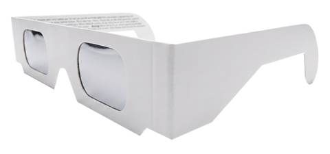 Plain White Eclipse Glasses (English)