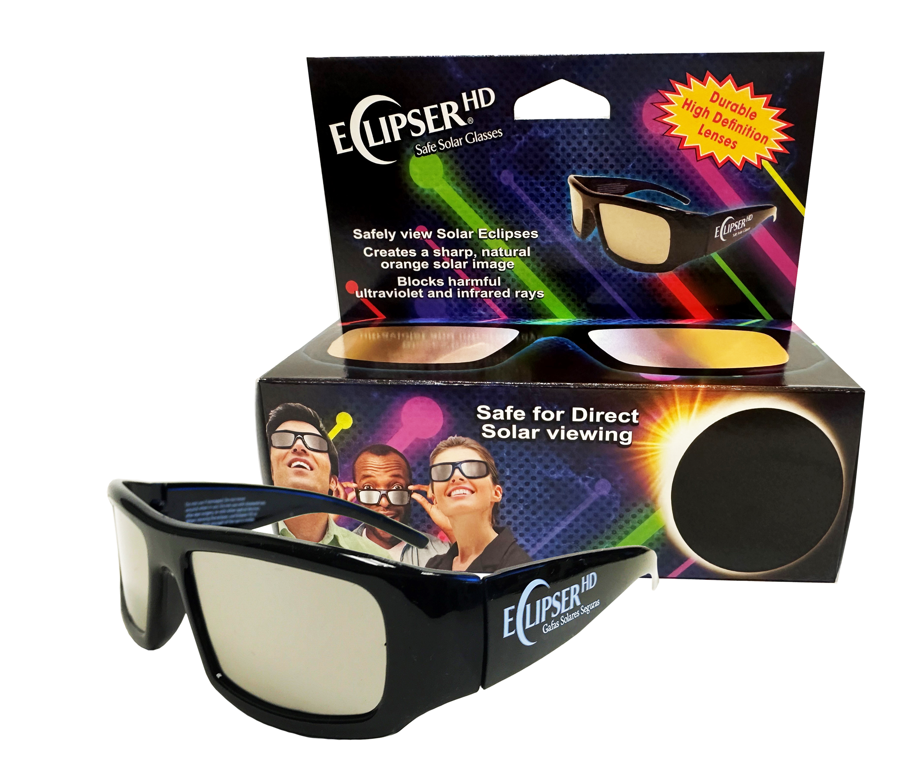 American Paper Optics Solar Eclipse Plastic Glasses - Stylish Eclipser® HD,  UV and Infrared Protection, CE Certified, Outdoor Use, Multiple  Colors/Finishes in the Seasonal Decorations department at