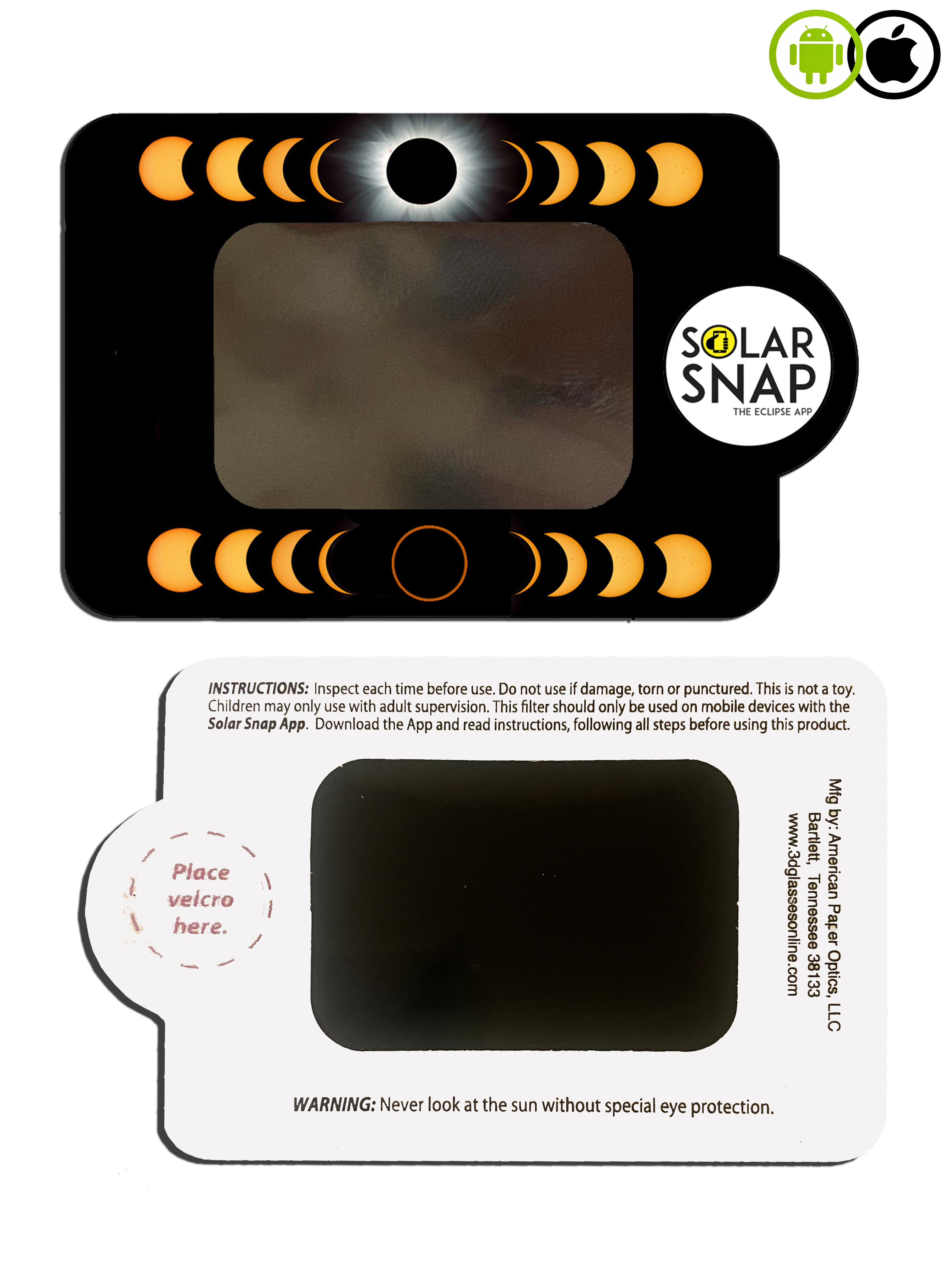 Eclipsers™ ‎ Solar Eclipse Viewer Glasses